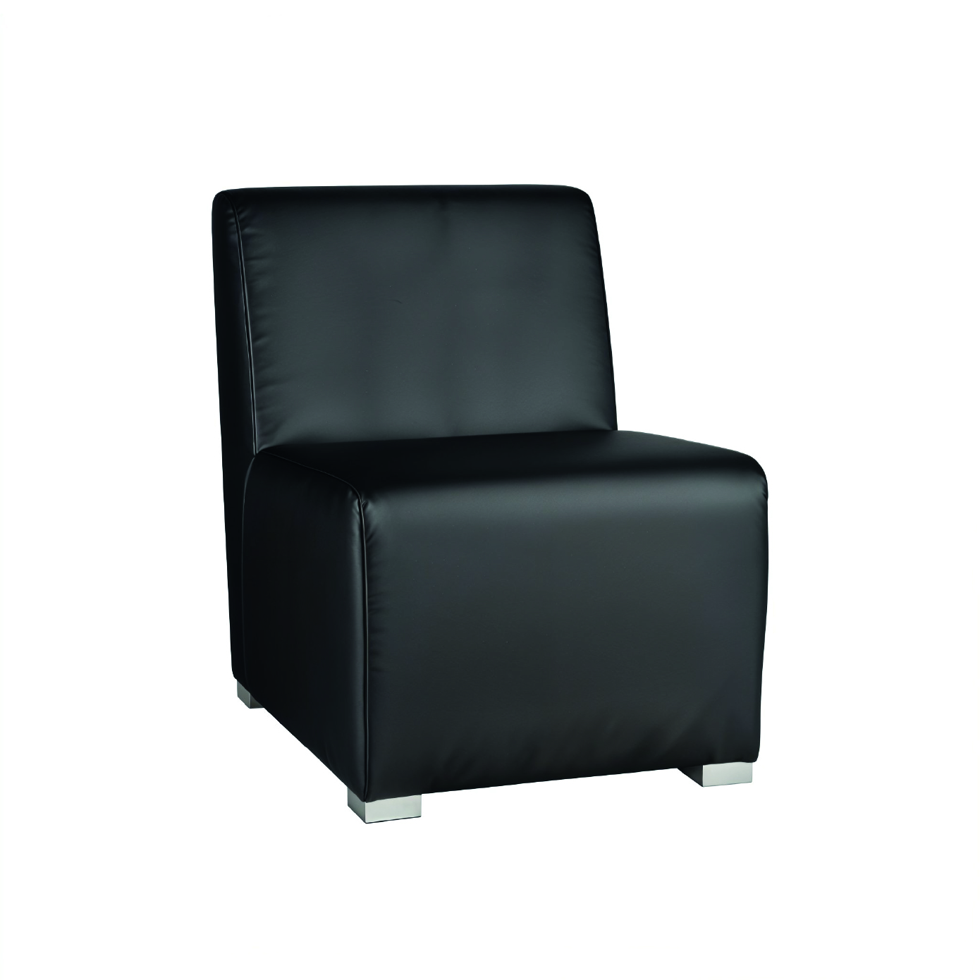 Fauteuil 1 place sans accoudoir Noir